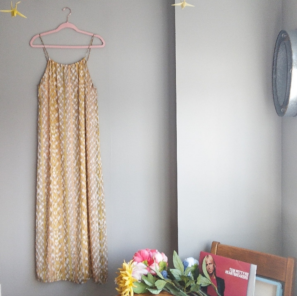 Blush Boutique Yellow Print Maxi Dress